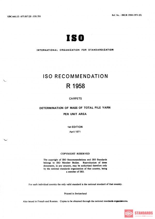 ISO/R 1958:1971 PDF