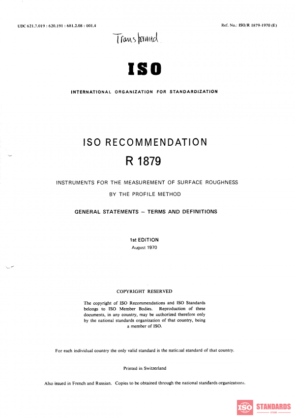 ISO/R 1879:1970 PDF