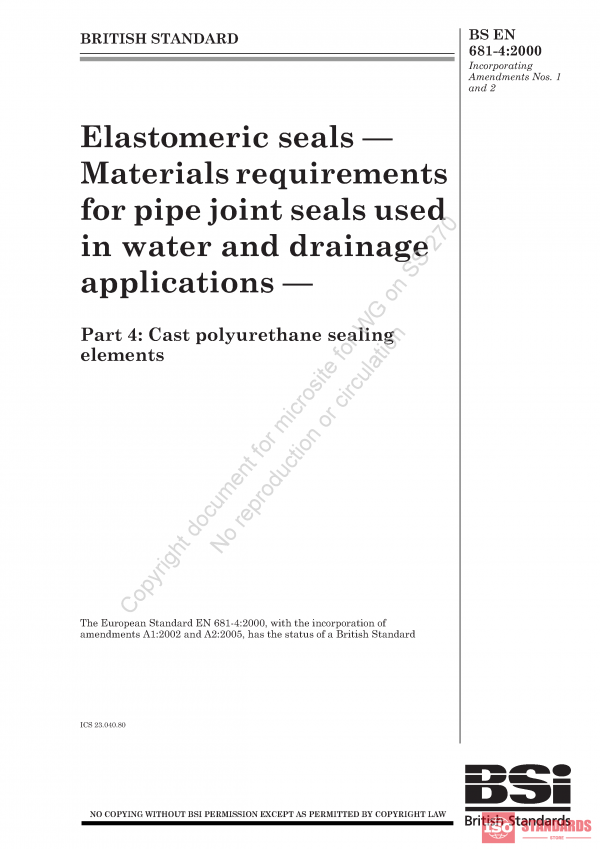 BS EN 681 WG-4:2000 PDF