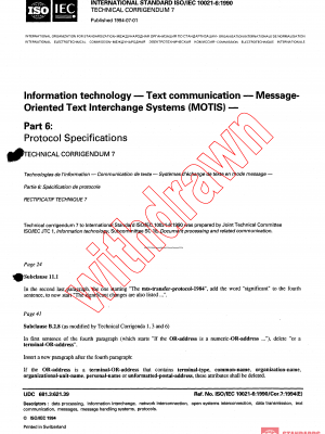 ISO/IEC 10021-6:1990/COR7:1994 PDF