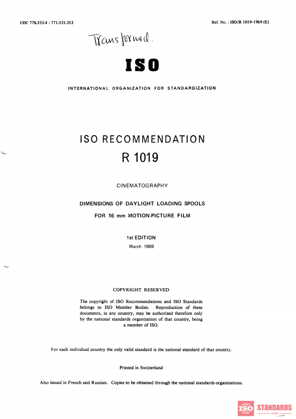 ISO/R 1019:1969 PDF