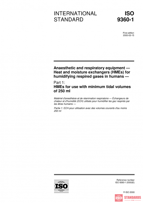 ISO 9360-1:2000 PDF