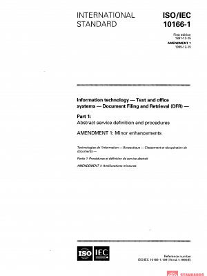 ISO/IEC 10166-1:1991/AMD1:1995 PDF