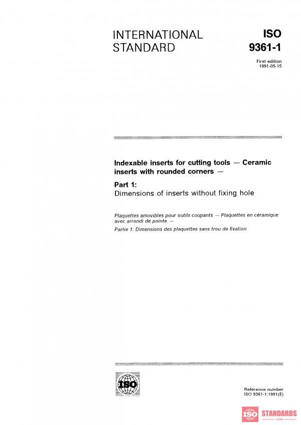 ISO 9361-1:1991 PDF