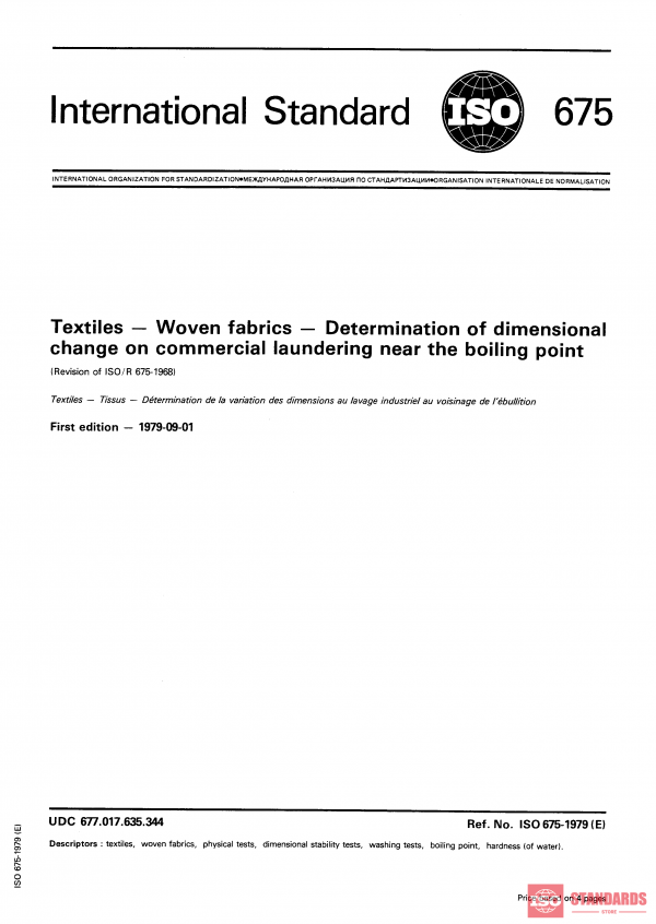 ISO 675:1979 PDF