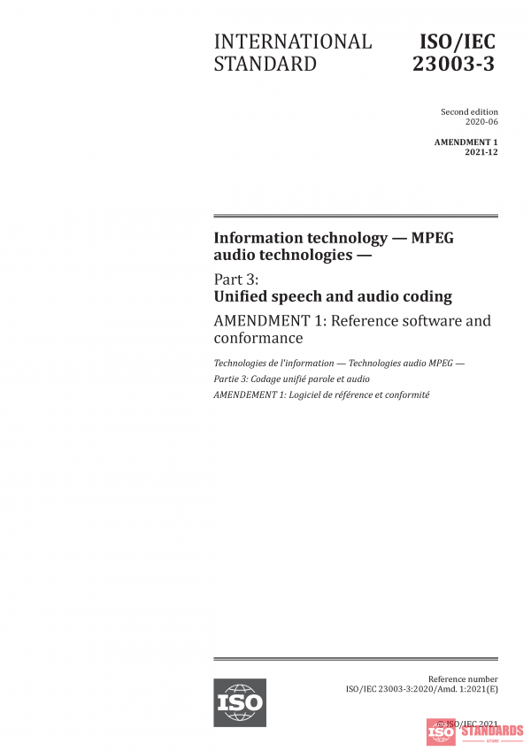 ISO/IEC 23003-3:2020/Amd 1:2021 PDF