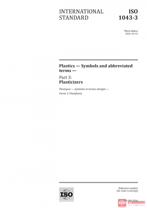 ISO 1043-3:2016 PDF