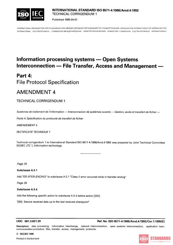 ISO 8571-4:1988/AMD4:1992/COR1:1995 PDF
