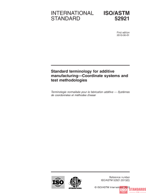 ISO/ASTM 52921:2013 PDF
