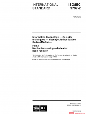 ISO/IEC 9797-2:2002 PDF