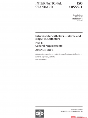 ISO 10555-1:2013/Amd 1:2017 PDF