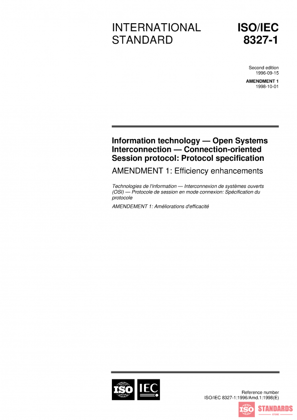 ISO/IEC 8327-1:1996/Amd 1:1998 PDF