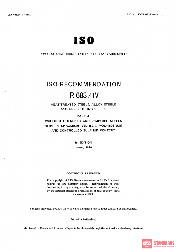 ISO/R 683-4:1970 PDF