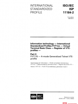 ISO/IEC ISP 11184-2:1996 PDF