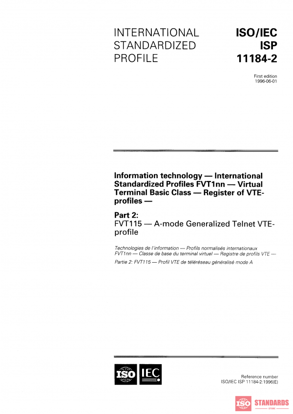 ISO/IEC ISP 11184-2:1996 PDF
