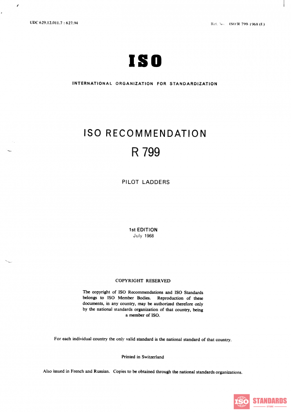 ISO/R 799:1968 PDF