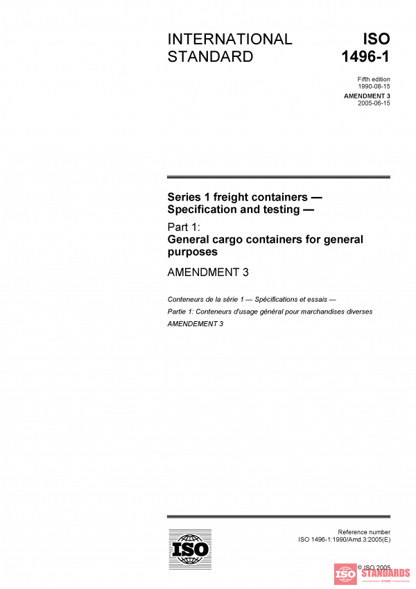 ISO 1496-1:1990/Amd 3:2005 PDF