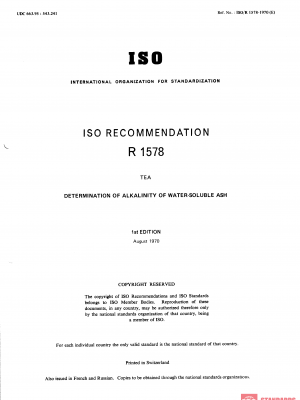 ISO/R 1578:1970 PDF