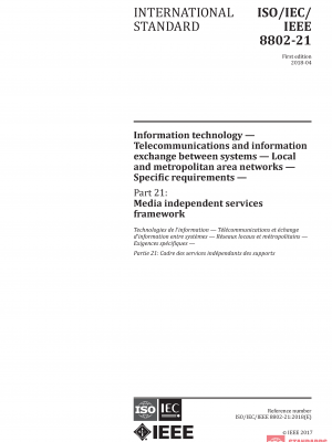 ISO/IEC/IEEE 8802-21:2018 PDF