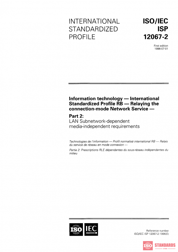ISO/IEC ISP 12067-2:1996 PDF