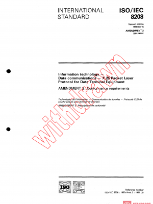 ISO/IEC 8208:1990/AMD3:1991 PDF