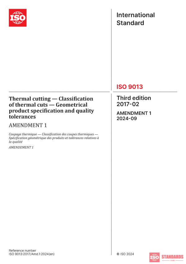 ISO 9013:2017/Amd 1:2024 PDF