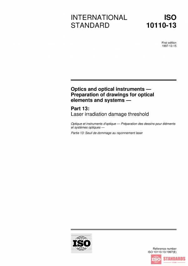ISO 10110-13:1997 PDF