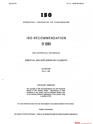 ISO/R 690:1968 PDF