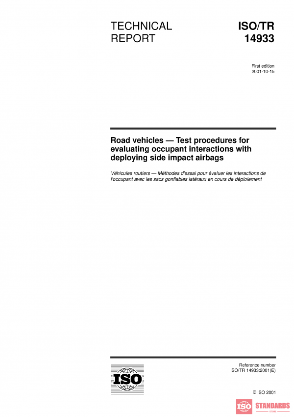 ISO/TR 14933:2001 PDF