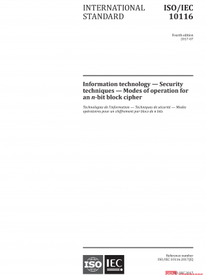 ISO/IEC 10116:2017 PDF