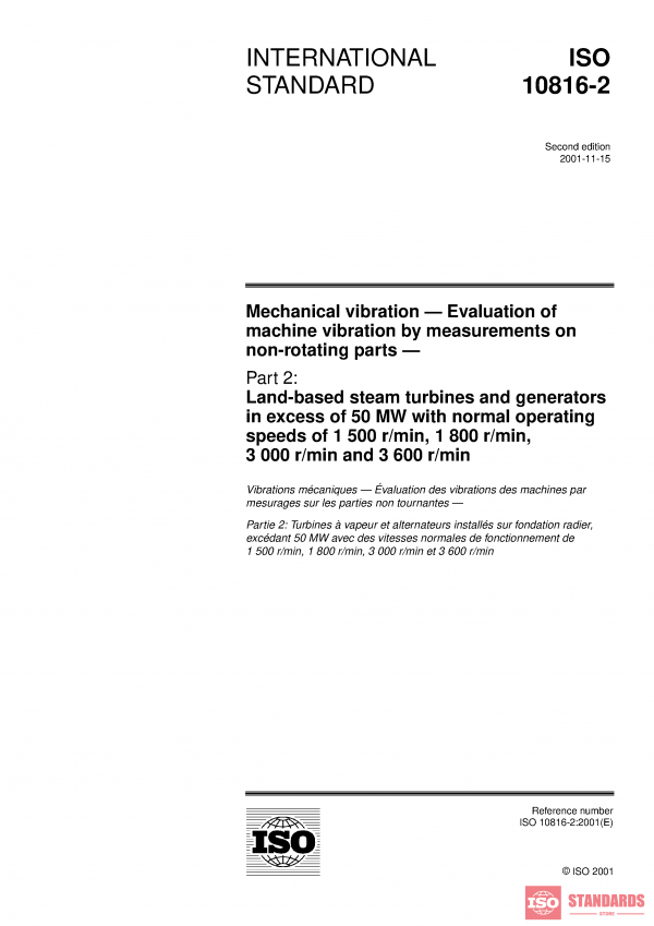 ISO 10816-2:2001 PDF
