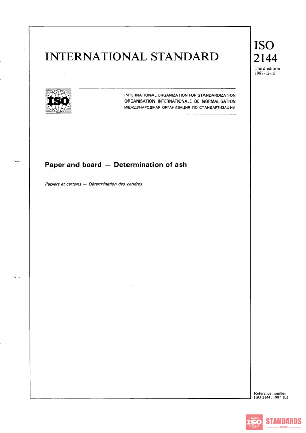 ISO 2144:1987 PDF