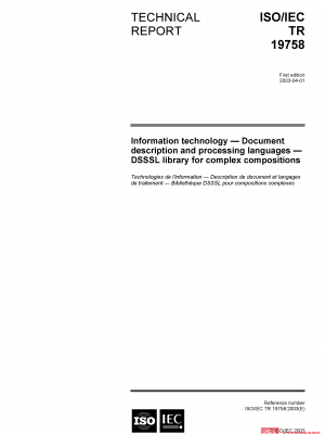 ISO/IEC TR 19758:2003 PDF