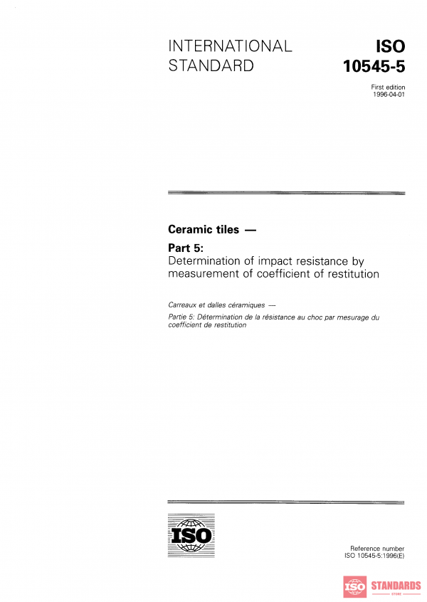 ISO 10545-5:1996 PDF