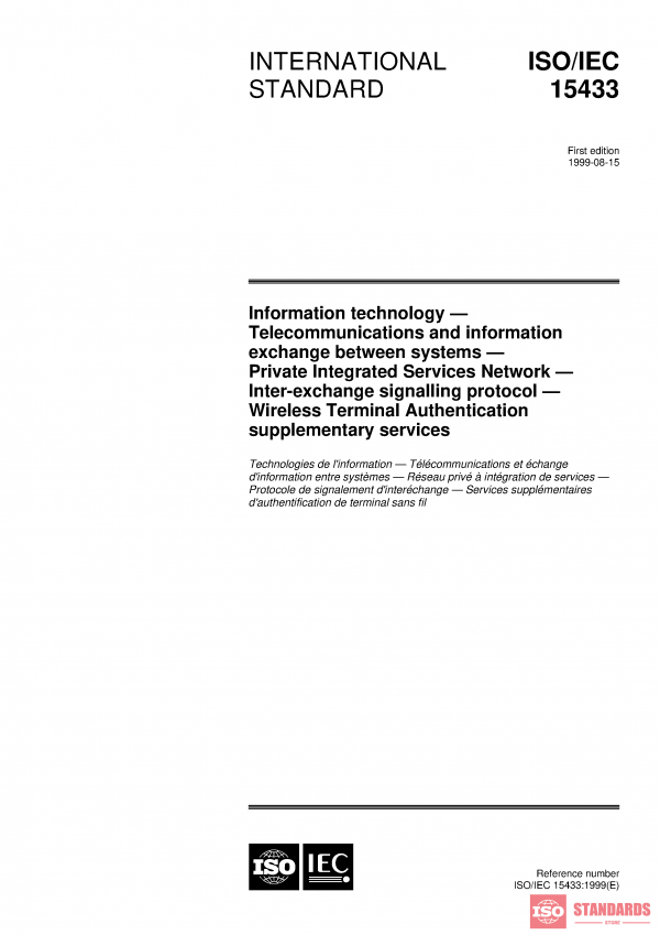 ISO/IEC 15433:1999 PDF