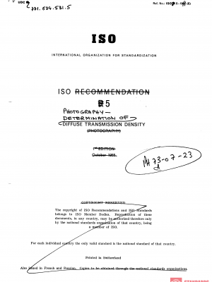 ISO/R 5:1954 PDF