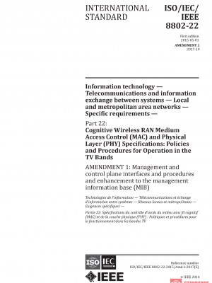 ISO/IEC/IEEE 8802-22:2015/AMD1:2017 PDF