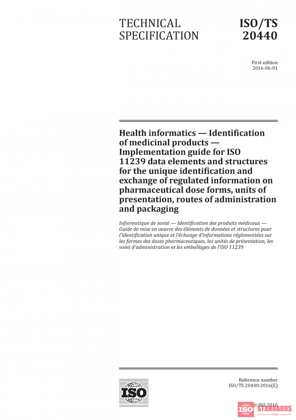 ISO/TS 20440:2016 PDF