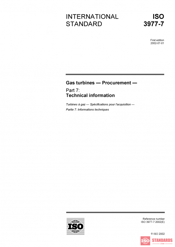 ISO 3977-7:2002 PDF