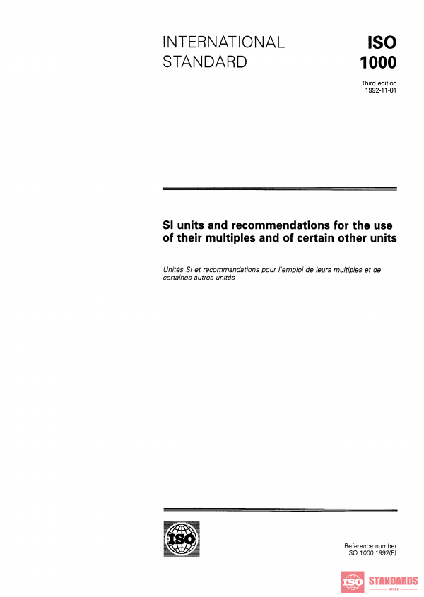 ISO 1000:1992 PDF