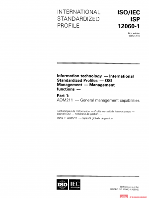ISO/IEC ISP 12060-1:1995 PDF