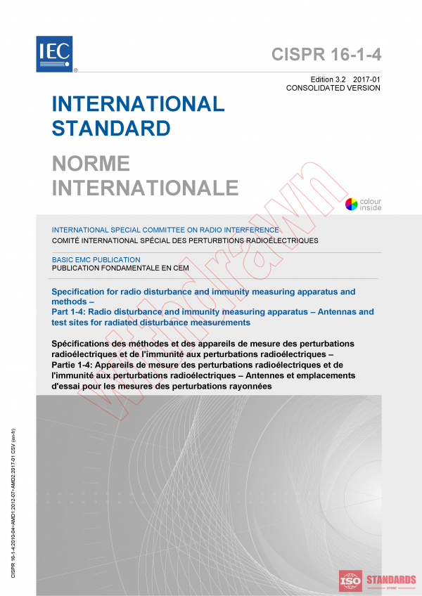 CISPR 16-1-4:2010+AMD1:2012+AMD2:2017 CSV PDF