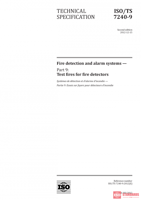 ISO/TS 7240-9:2012 PDF