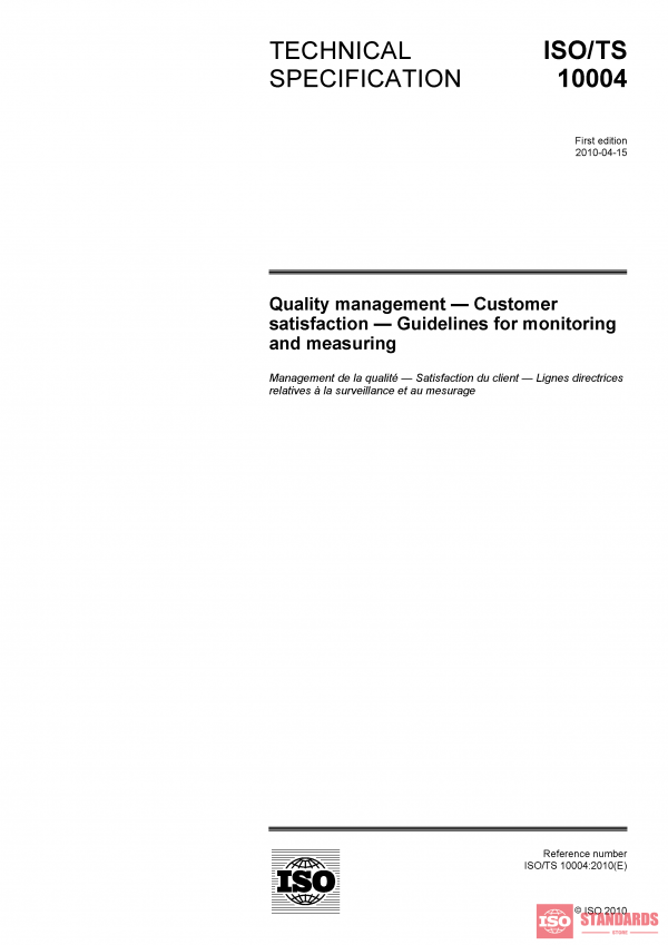 ISO/TS 10004:2010 PDF