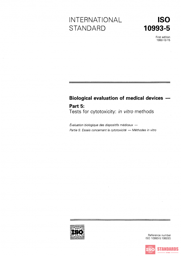 ISO 10993-5:1992 PDF