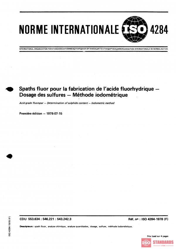 ISO 4284:1978 PDF