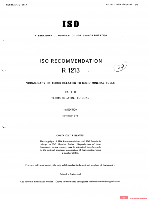 ISO/R 1213-3:1971 PDF