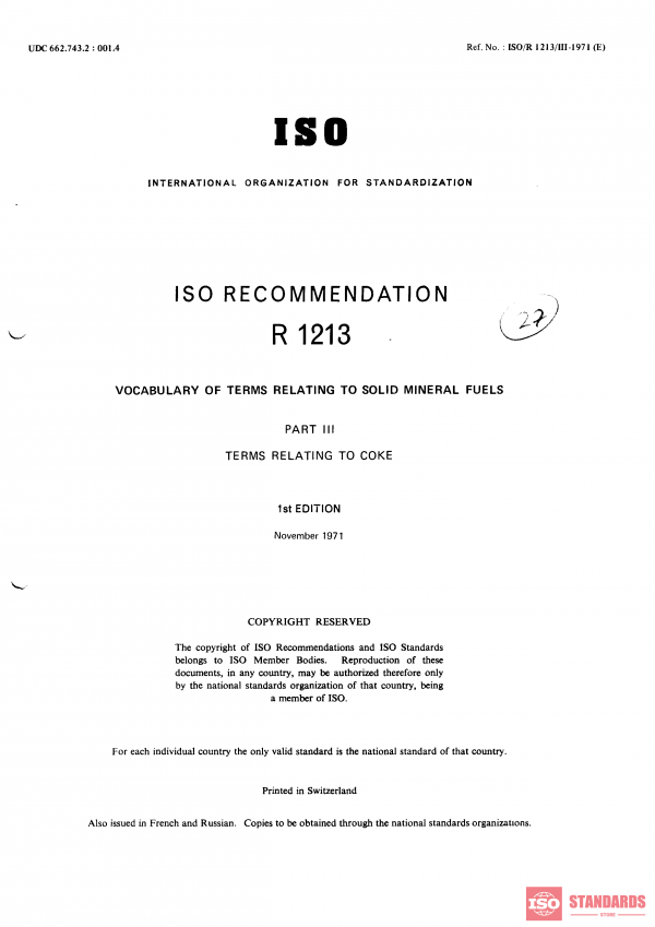 ISO/R 1213-3:1971 PDF