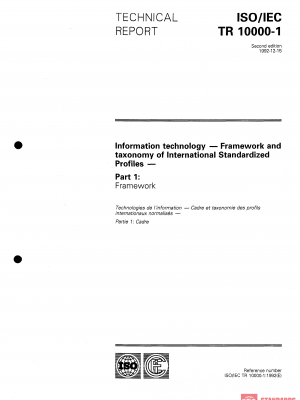 ISO/IEC TR 10000-1:1992 PDF