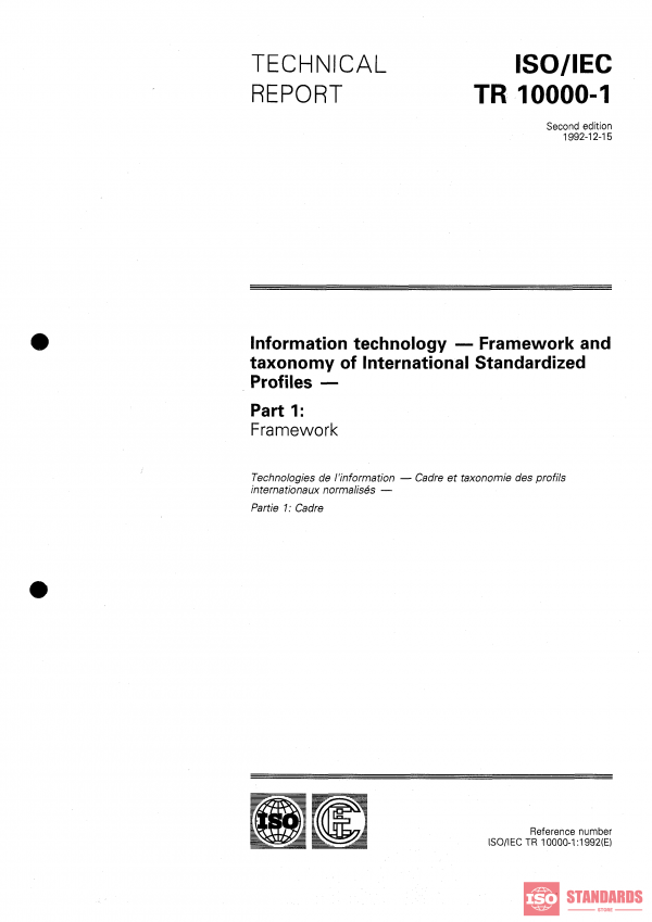 ISO/IEC TR 10000-1:1992 PDF